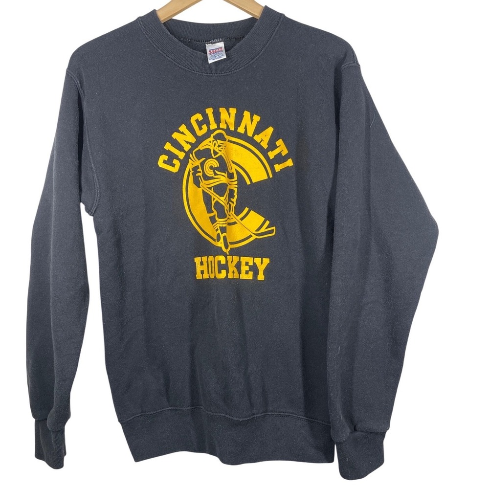 Vintage Soffe Heavy Sweats Cincinnati Hockey Crewneck Sweatshirt  Mens M
